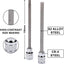 Set 18 Pzas Llaves Allen Extra Largas 3mm-10mm
