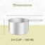 Taza medidora 3/4 taza con cuchara acero inox