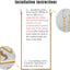 2 Estantes Ropa Techo Tubo Redondo Dorado 24"