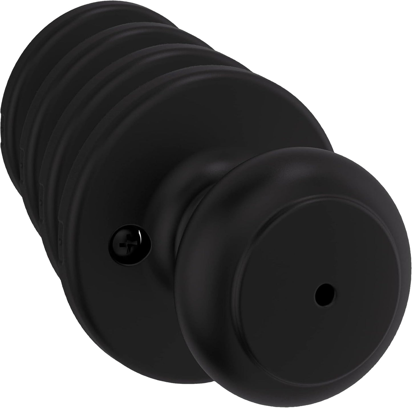 Manija puerta cerradura giratoria sin llave negro set 4