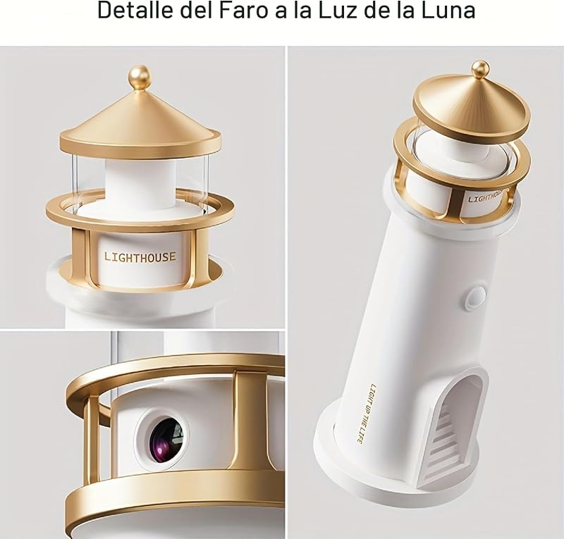 Lámpara de luna led recargable con sensor movimiento para niños