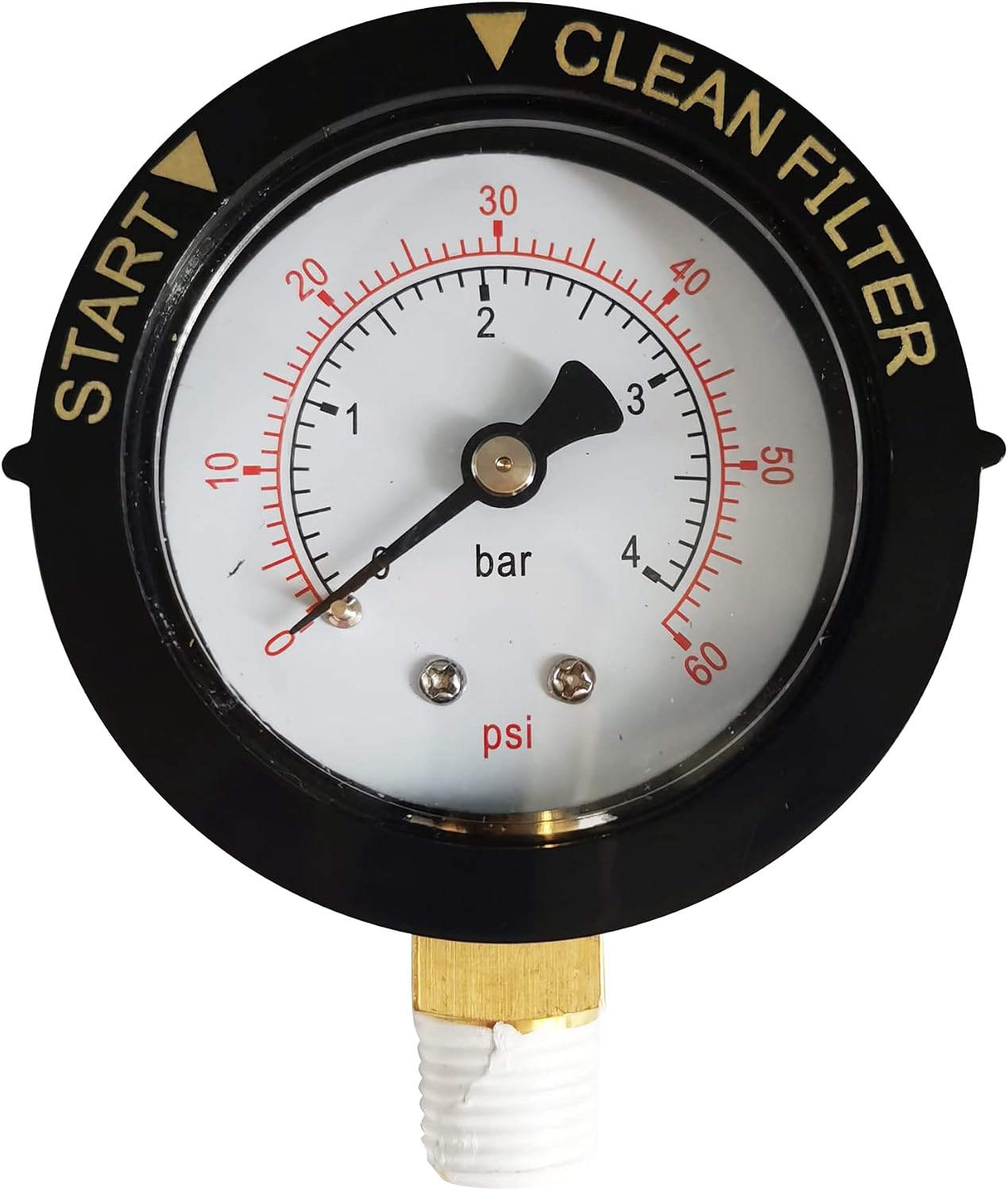 Manómetro 0-60psi reemplazo filtros válvula piscina/spa