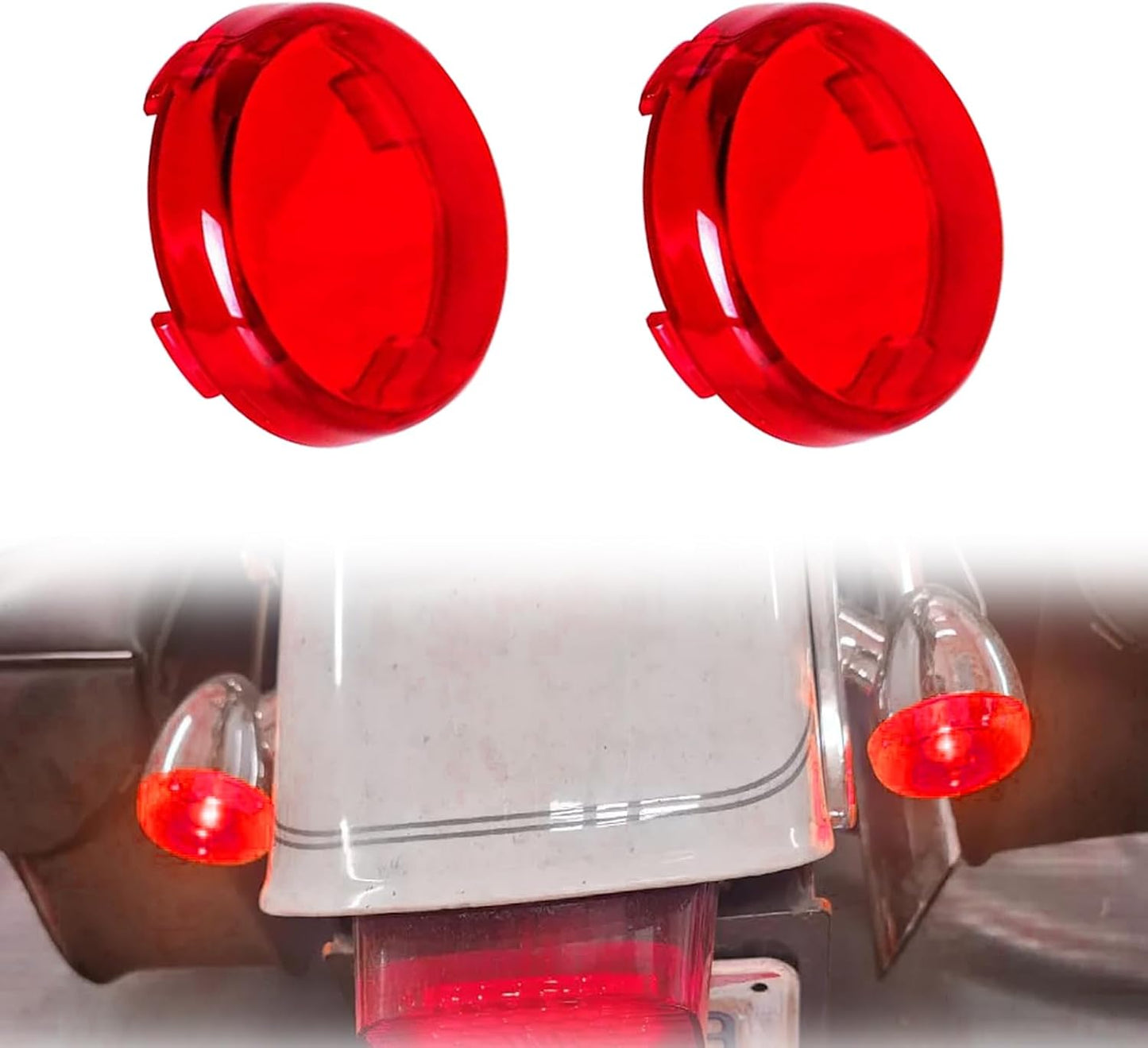 2 fundas lente luces compatibles Harley Sportster Touring