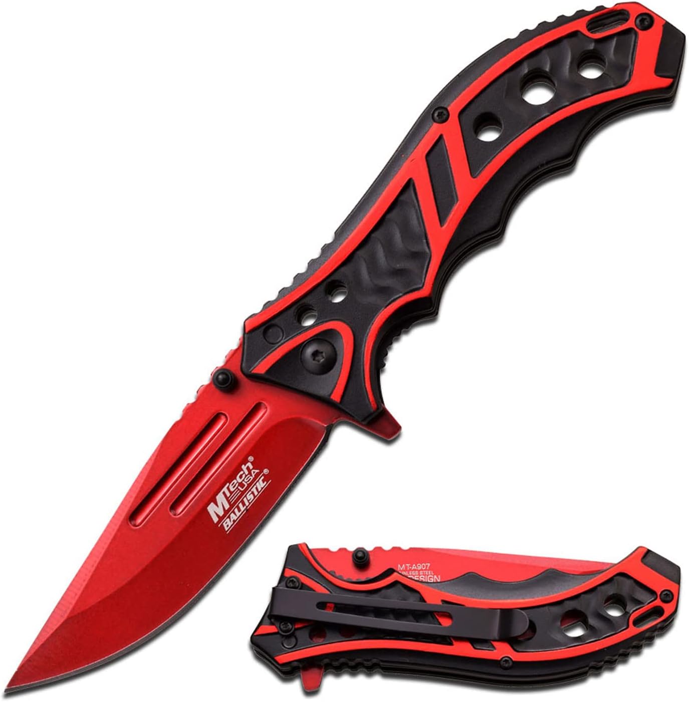 Cuchillo plegable con resorte