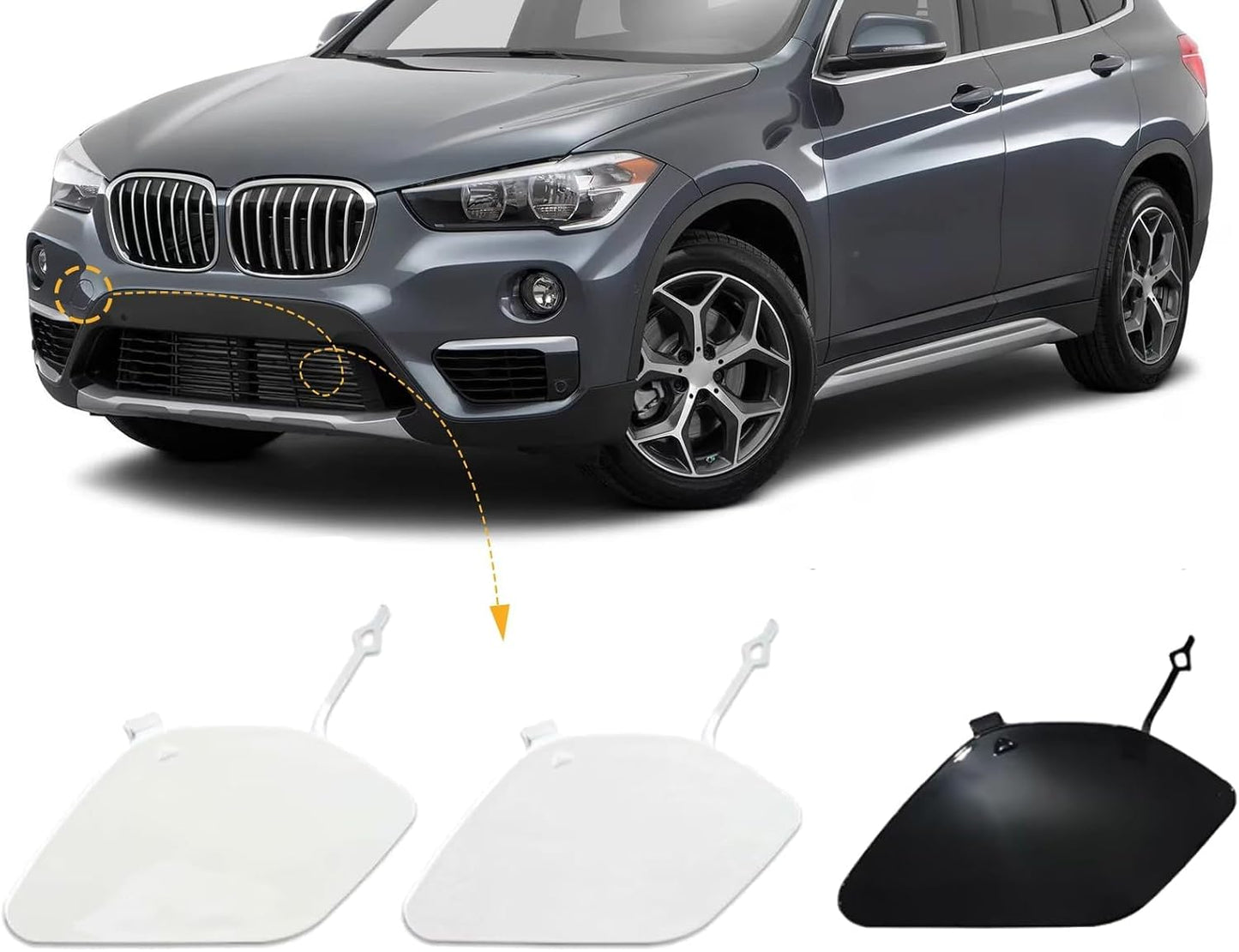 Cubierta gancho remolque BMW X1 F48 18IX 18DX pasajero derecho