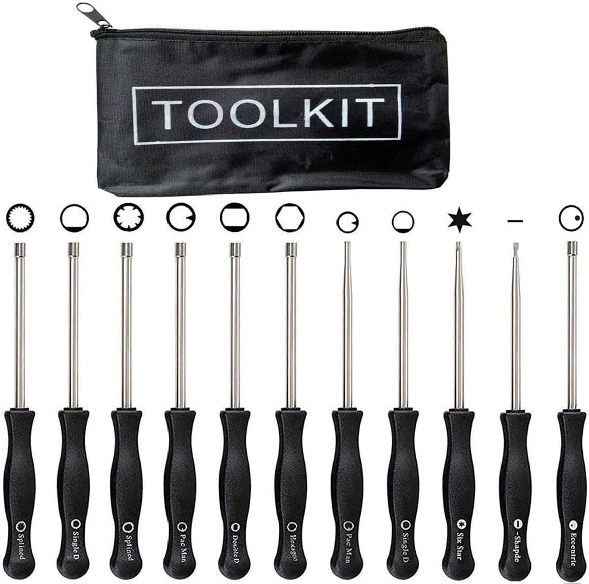 Kit 11 herramientas ajuste carburador motor 2 ciclos
