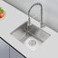 Fregadero cocina empotrado 20x16" acero inox 304 níquel