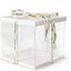 Caja transparente tartas 10x10" set 2 blanco