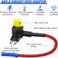 Kit 10 Derivadores Fusibles 12V 3 Tipos Conector Automóvil