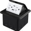 Toma corriente piso cocina con cubierta acero inox 20amp USB