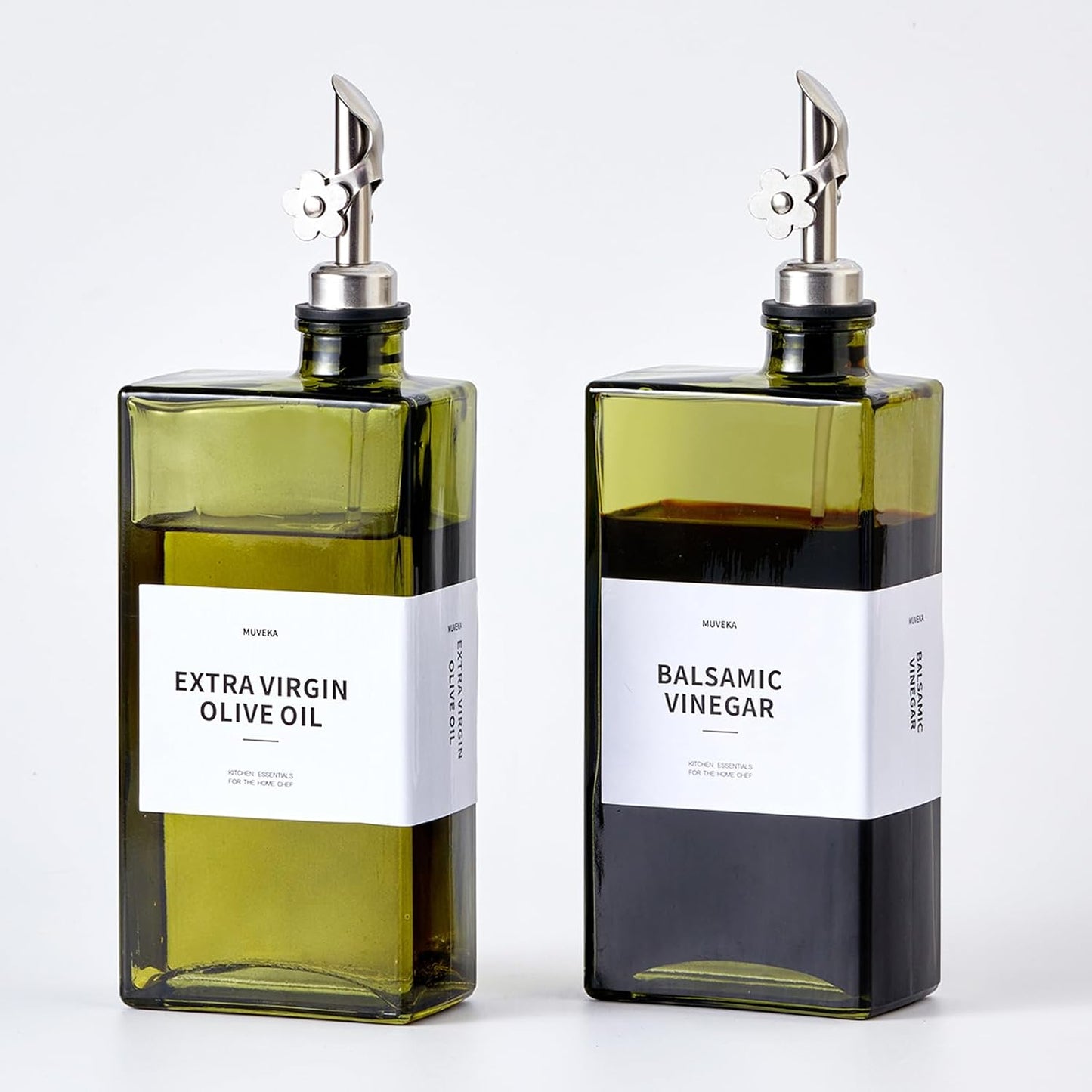 Botella dispensadora aceite y vinagre 500ml con tapones