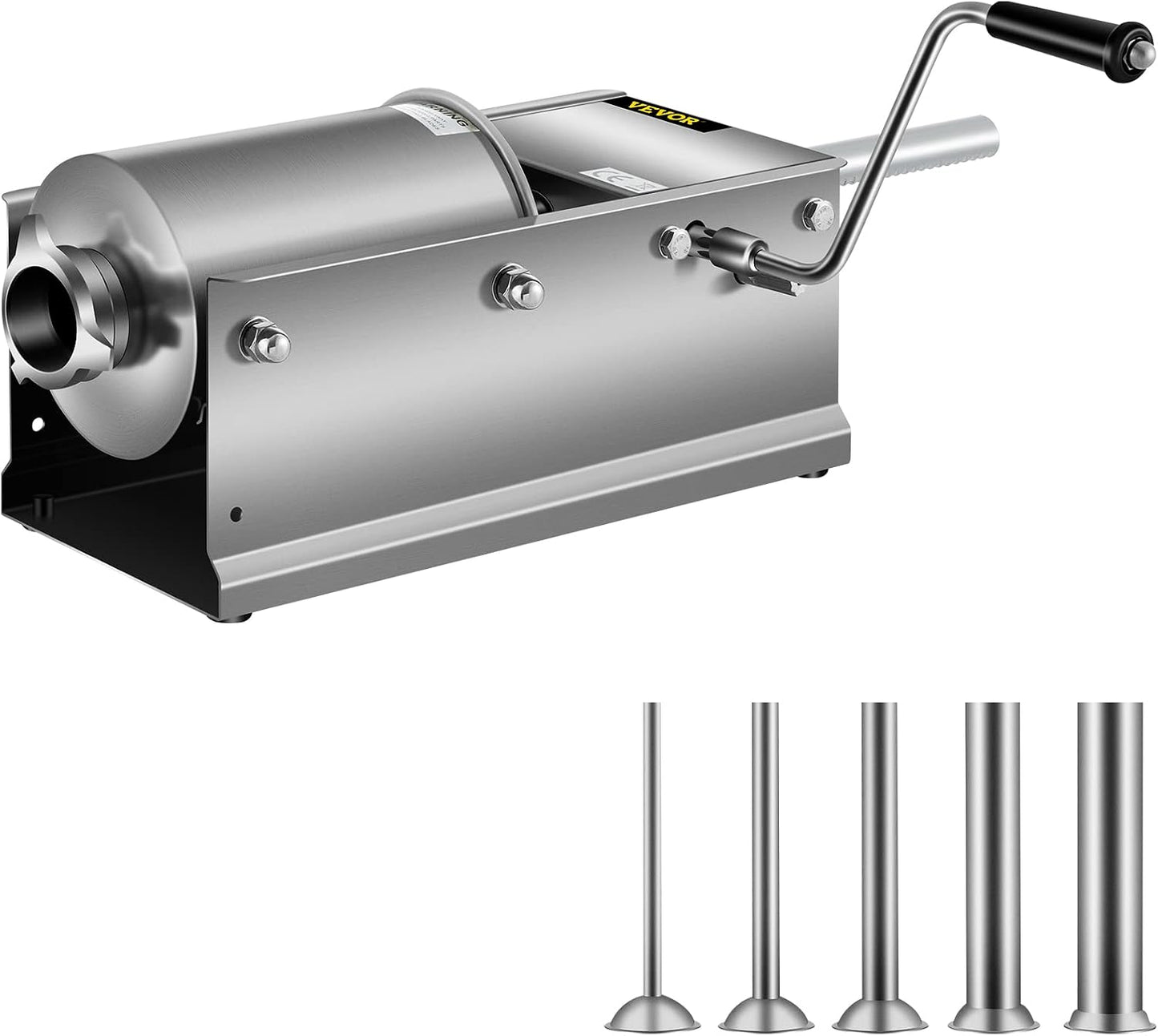 Embutidora salchichas 3L acero inox 5 boquillas uso