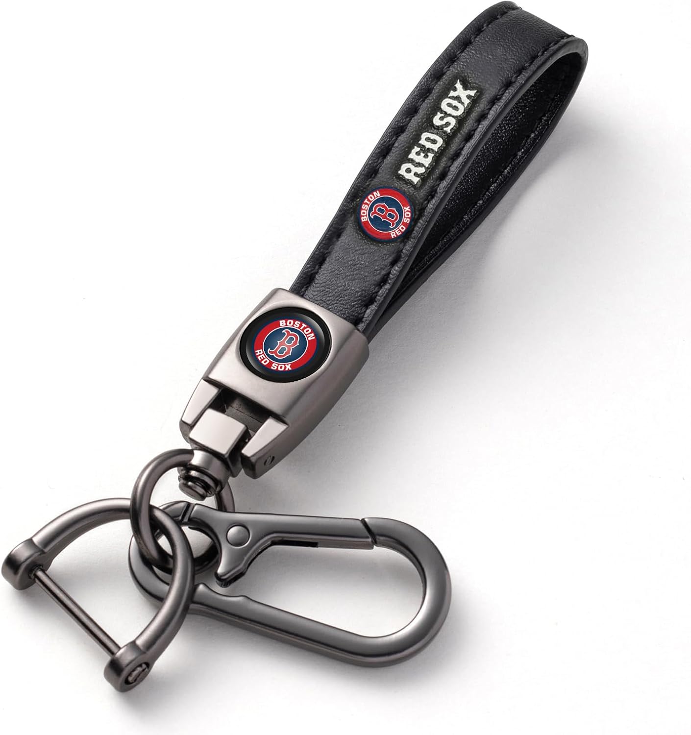 Llavero cuero Boston Red Sox para auto