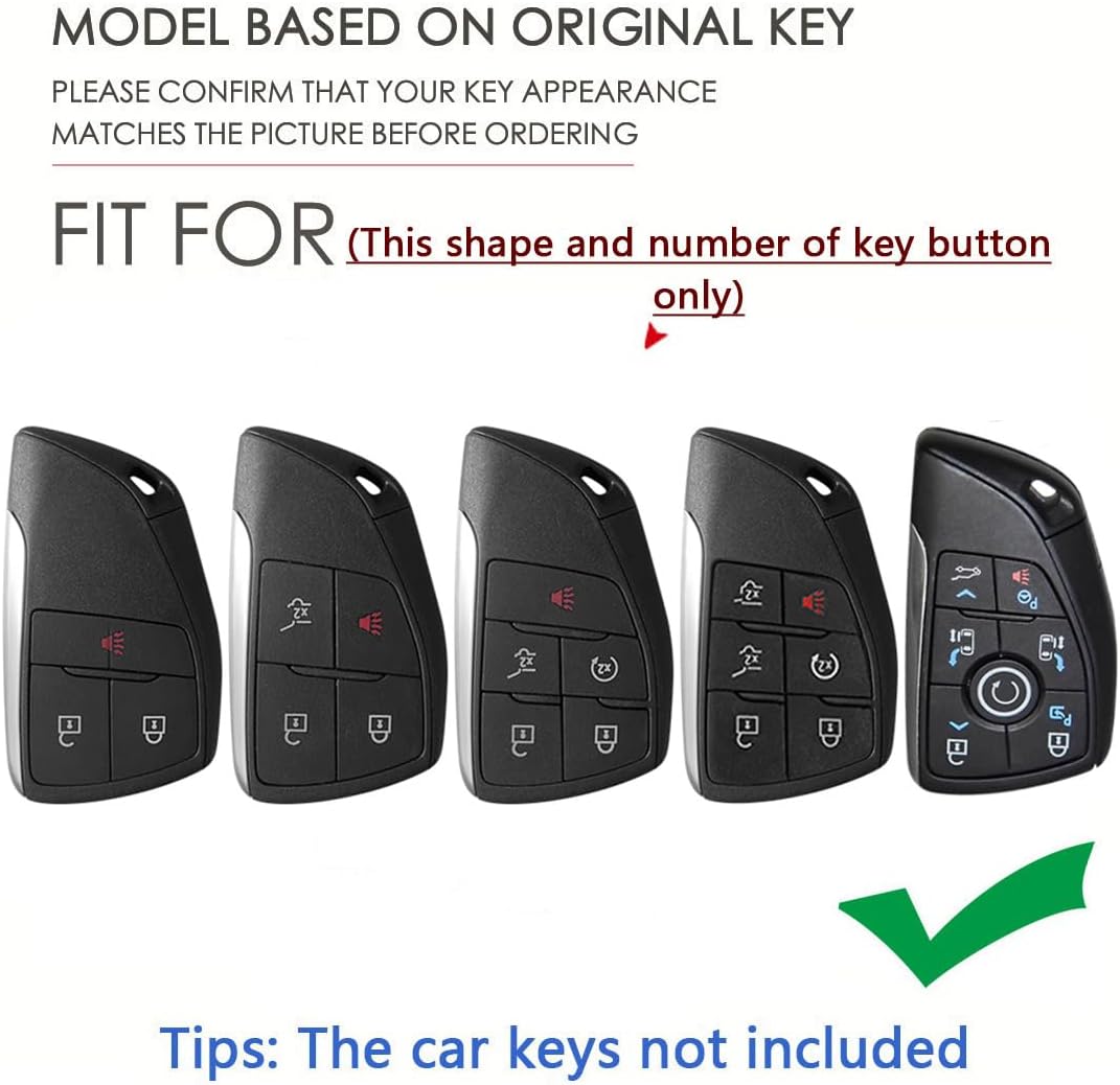 Funda llavero metal cuero 3-6 botones comp Buick Chevy GMC