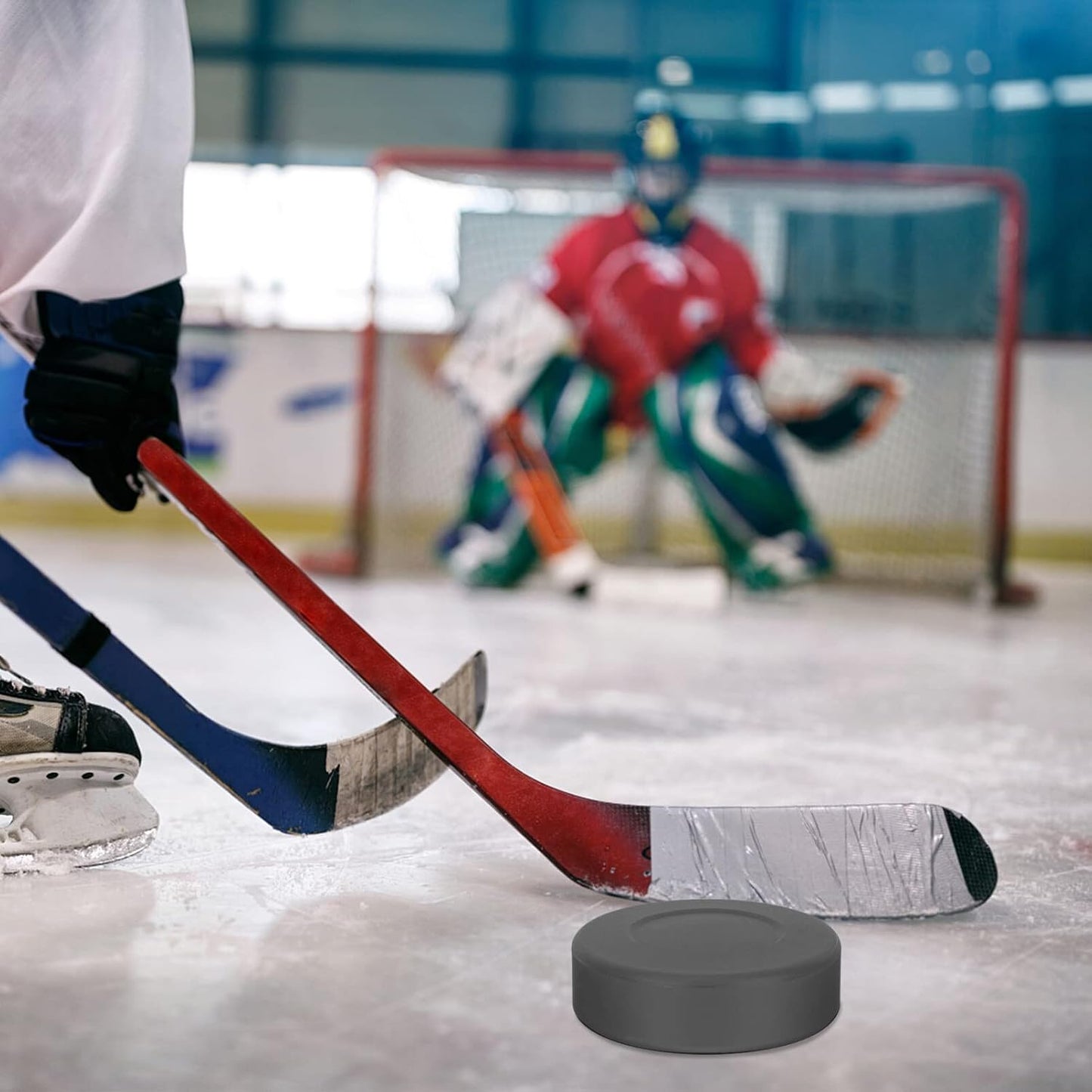4 Discos Hockey Hielo Goma Suaves Práctica