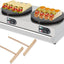 Máquina crepas eléctrica 16pulg doble 1500W control temp
