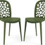 2 Sillas Patio Apilables Modernas para Exterior