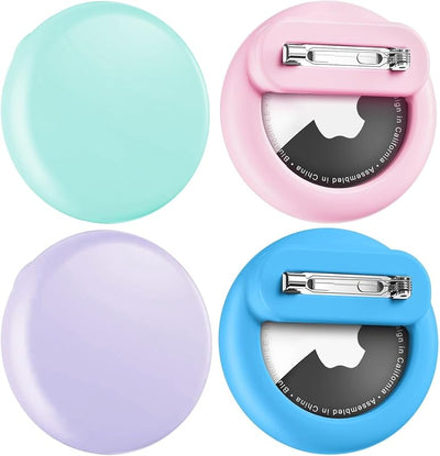 Soporte AirTag para niños 4 Uds colores rosa morado verde