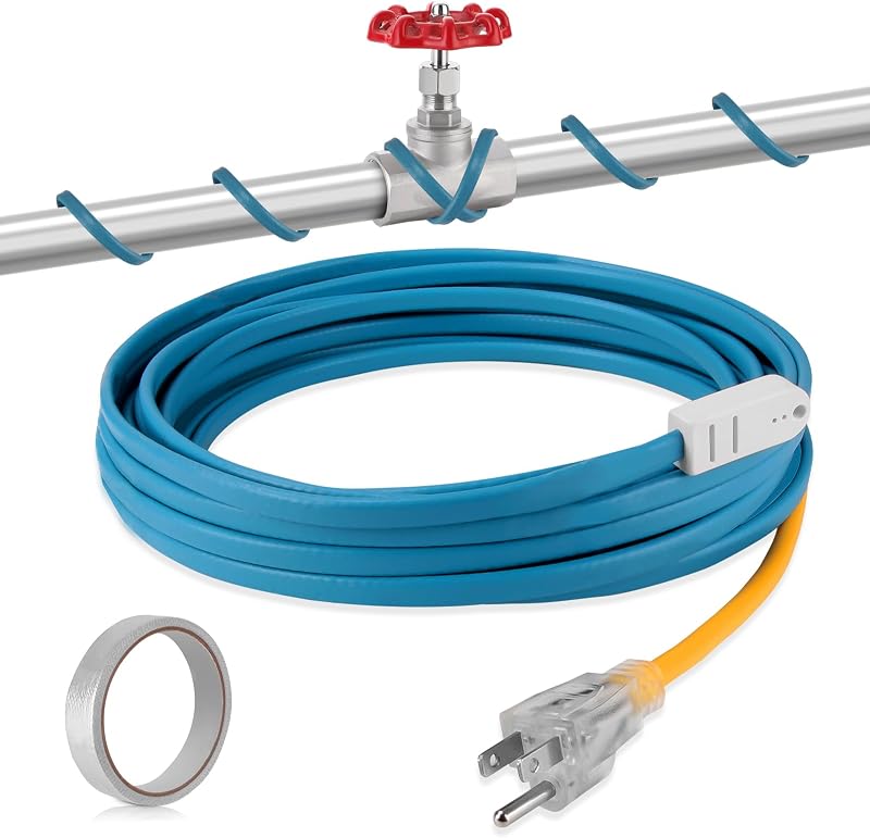 Cinta térmica autorregulable para tuberías de agua azul 30ft