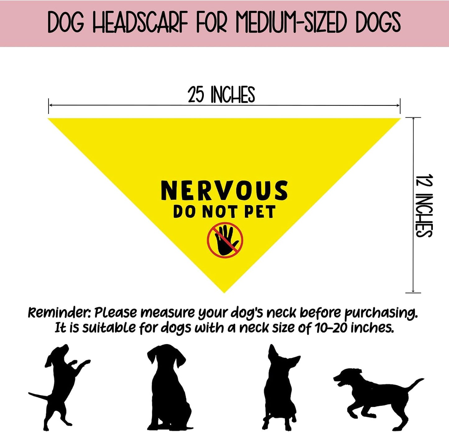 Bandana para perro nervioso sin olfatear regalo mascotas