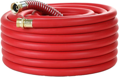 Manguera jardín goma 5/8 50ft 300psi trenzada 5 capas rojo
