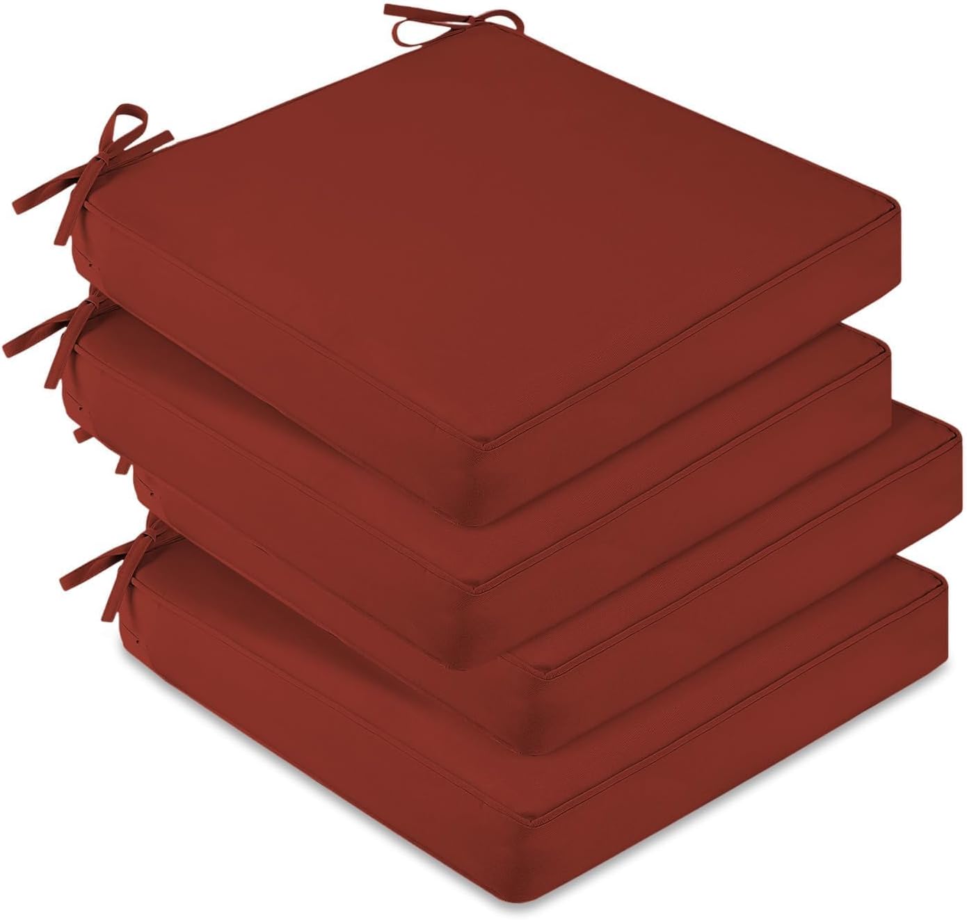 4 Cojines Impermeables para Sillas Exterior 19x19x3"