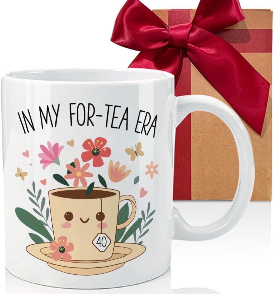 Taza Regalo Cumpleaños 40 para Ella y Amigas