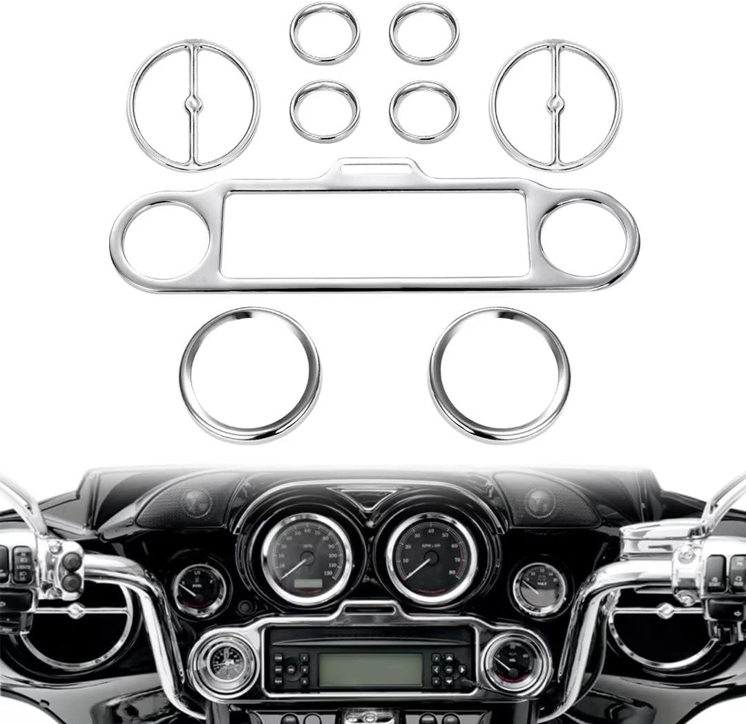 Set 9 Pzas Acento Estéreo Velocímetro Bocina Harley 86-13
