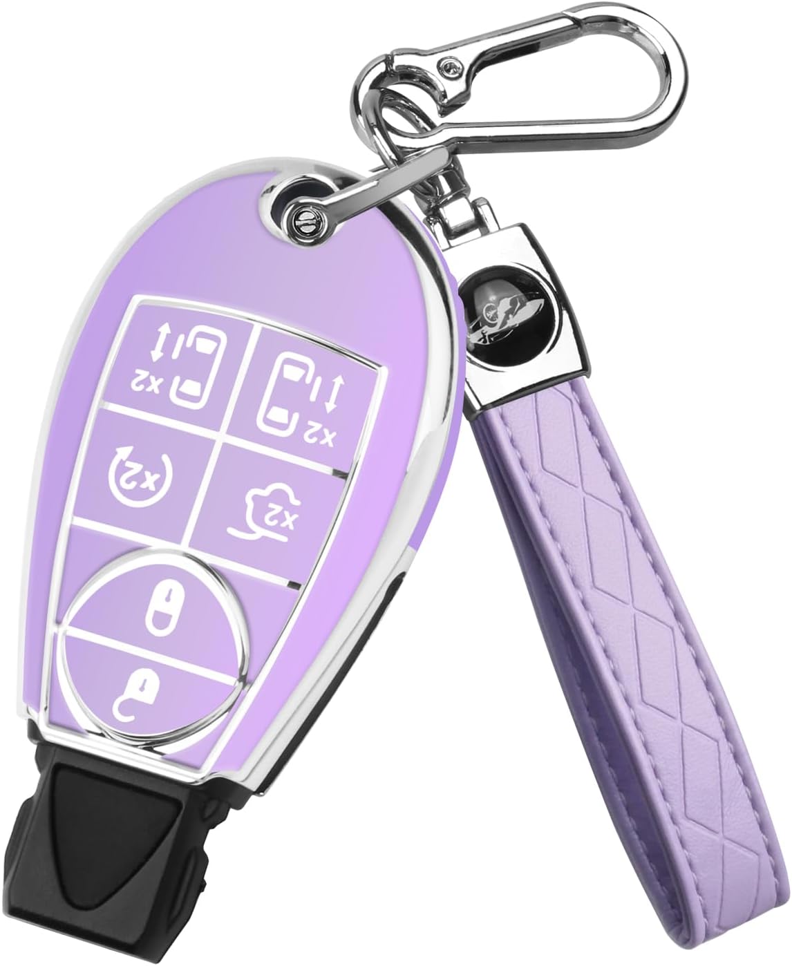 Funda llavero TPU Dodge Jeep Durango Ram morado