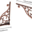 Soporte pared cobre antiguo 12" pack 4