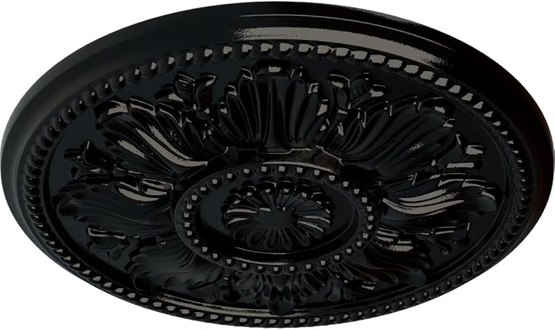 Medallón techo Edimburgo 45.72cm negro perla