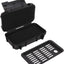 Caja herramientas impermeable ABS doble compartimento negro