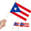 12 Mini Banderas Puerto Rico 5x8pulg Resistentes