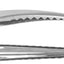 Pinzas dientes cocodrilo plateado para cabello arte 100 pzas