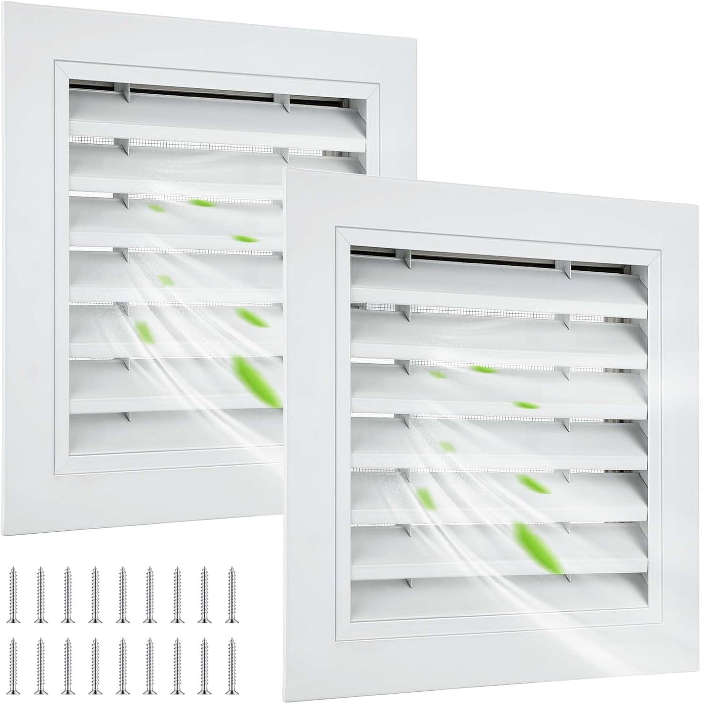 2 Pzas Rejillas Ventilación Triangulares 12x12pulg Aluminio