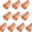 10 Adaptadores Hembra Cobre 1/2pulg FNPT Soldadura Sudor