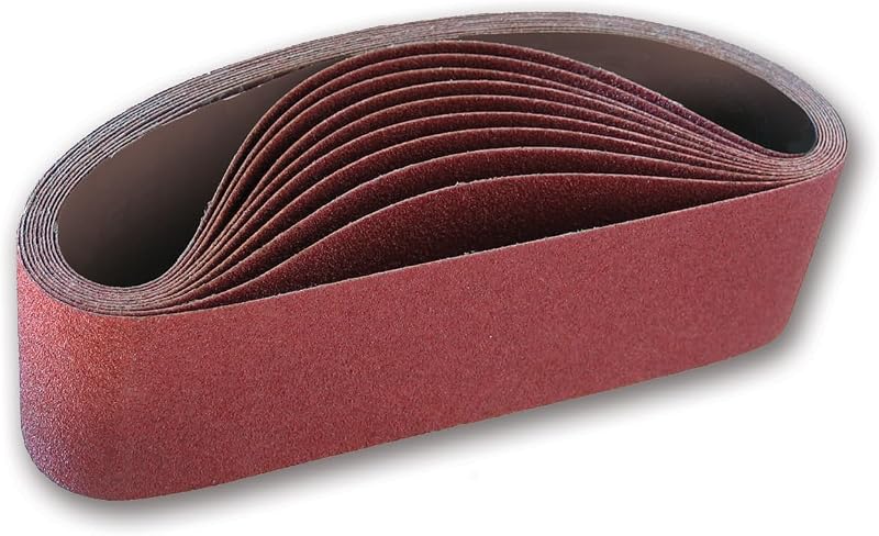 Cinturón lijado óxido aluminio 80 grano 3x24pulg pack 10
