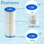 Cartucho filtro spa FD2001 comp PRB25-IN paq 2