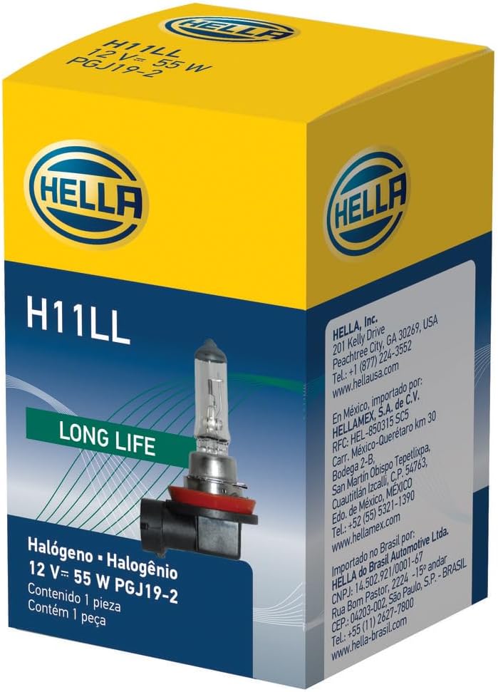 Bombilla H11LL 12V 55W larga vida