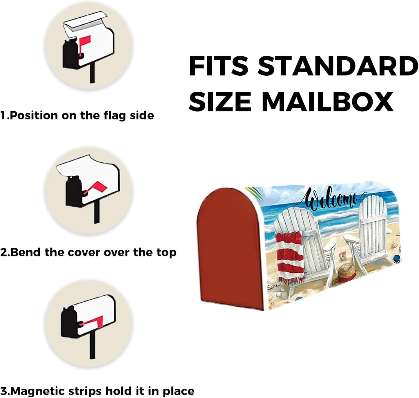 Funda magnética para buzón 18x21" impermeable hogar jardín