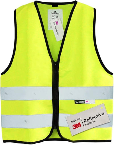 Chaleco seguridad alta visibilidad niños con cremallera 3M