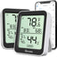 Termómetro higrómetro Bluetooth LCD negro set 2