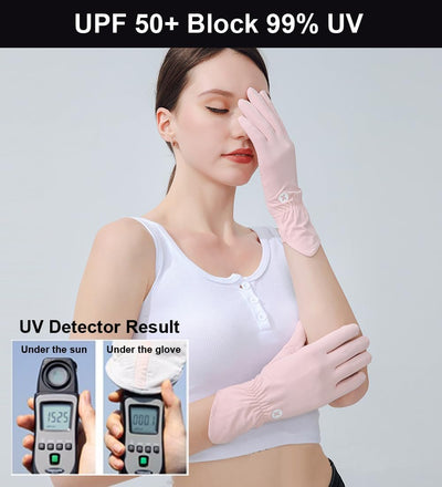 Guantes UV protección solar para mujer conducción