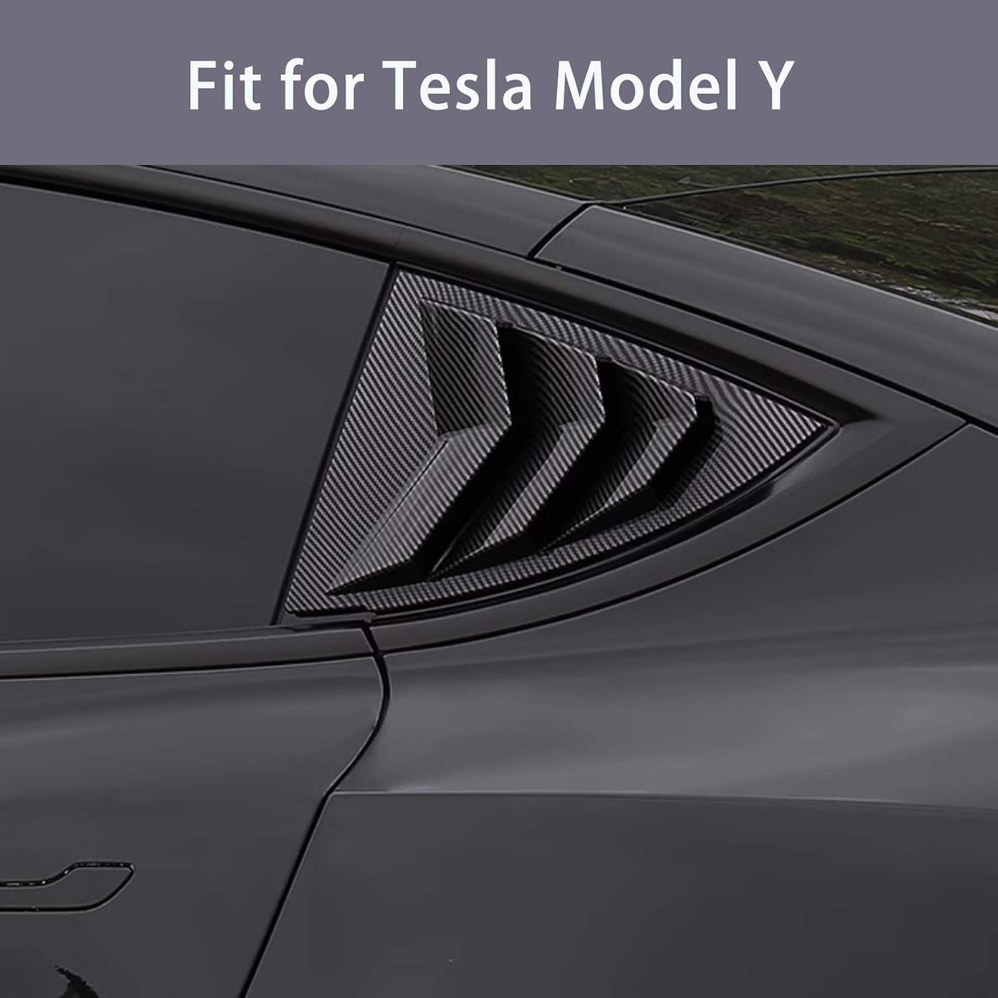 Cubierta ventana lateral Tesla Y 2019-25 estilo deportivo