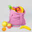 5 Pzas Bolsas Algodón Rosa Bebé 15x16pulg Con Teflón