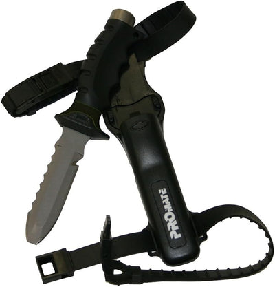 Cuchillo buceo titanio punta roma 4 1/2