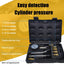 Kit comprobador compresión motor 0-20 bar M10-M18 negro