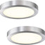 Lámpara techo empotrada LED 7pulg níquel cocina armario