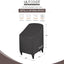 Funda silla patio impermeable 26x34x45pulg color negro