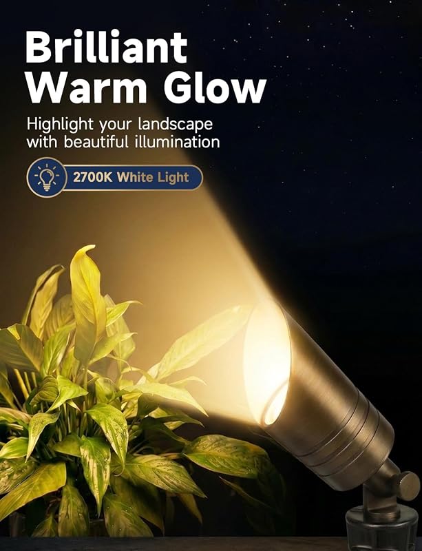 Luces acento paisaje 12V LED impermeable pack 4